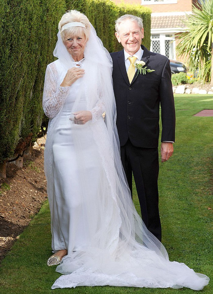 couple wedding clothes 50th anniversary carole ann jim stanfield 7