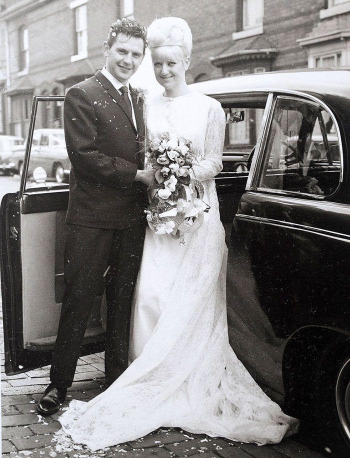 couple wedding clothes 50th anniversary carole ann jim stanfield 8